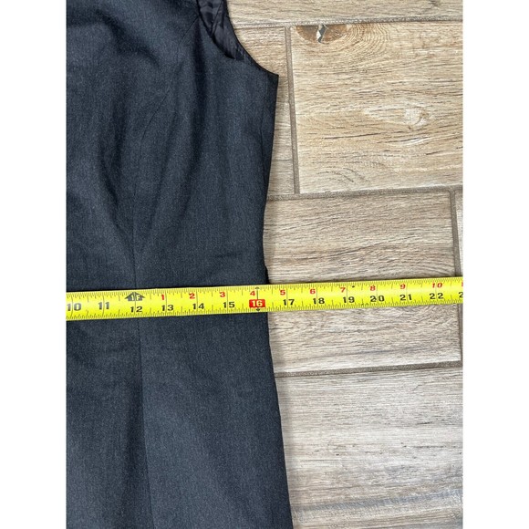TAHARI ASL Womens Size 8 Gray Lined Sleeveless Knee Length Sheath Dress FLAW - Picture 11 of 16